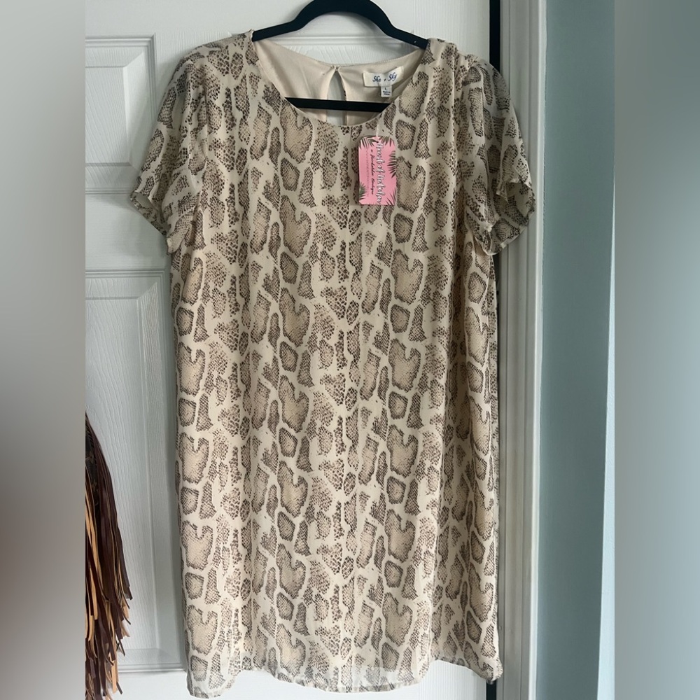 NWT snake print dress